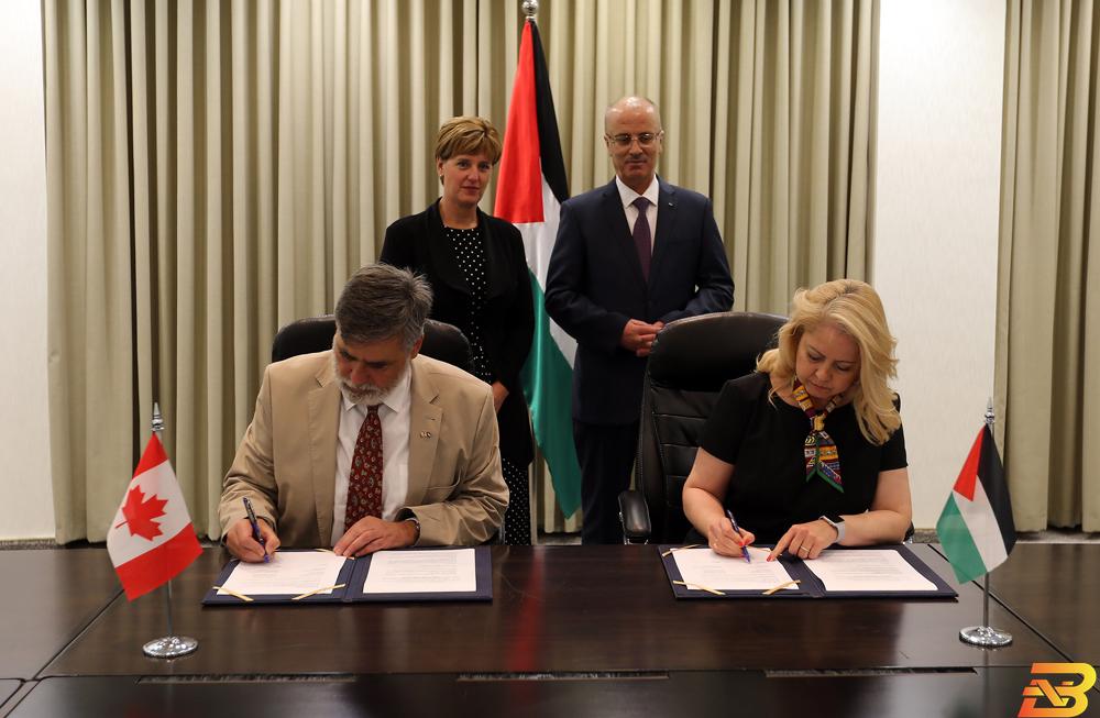 توقيع اتفاقية دعم لفلسطين بقيمة 37 مليون دولار كندي